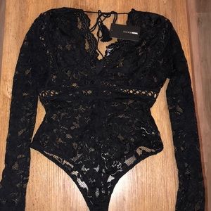Amaze You Lace Bodysuit from Fashion Nova